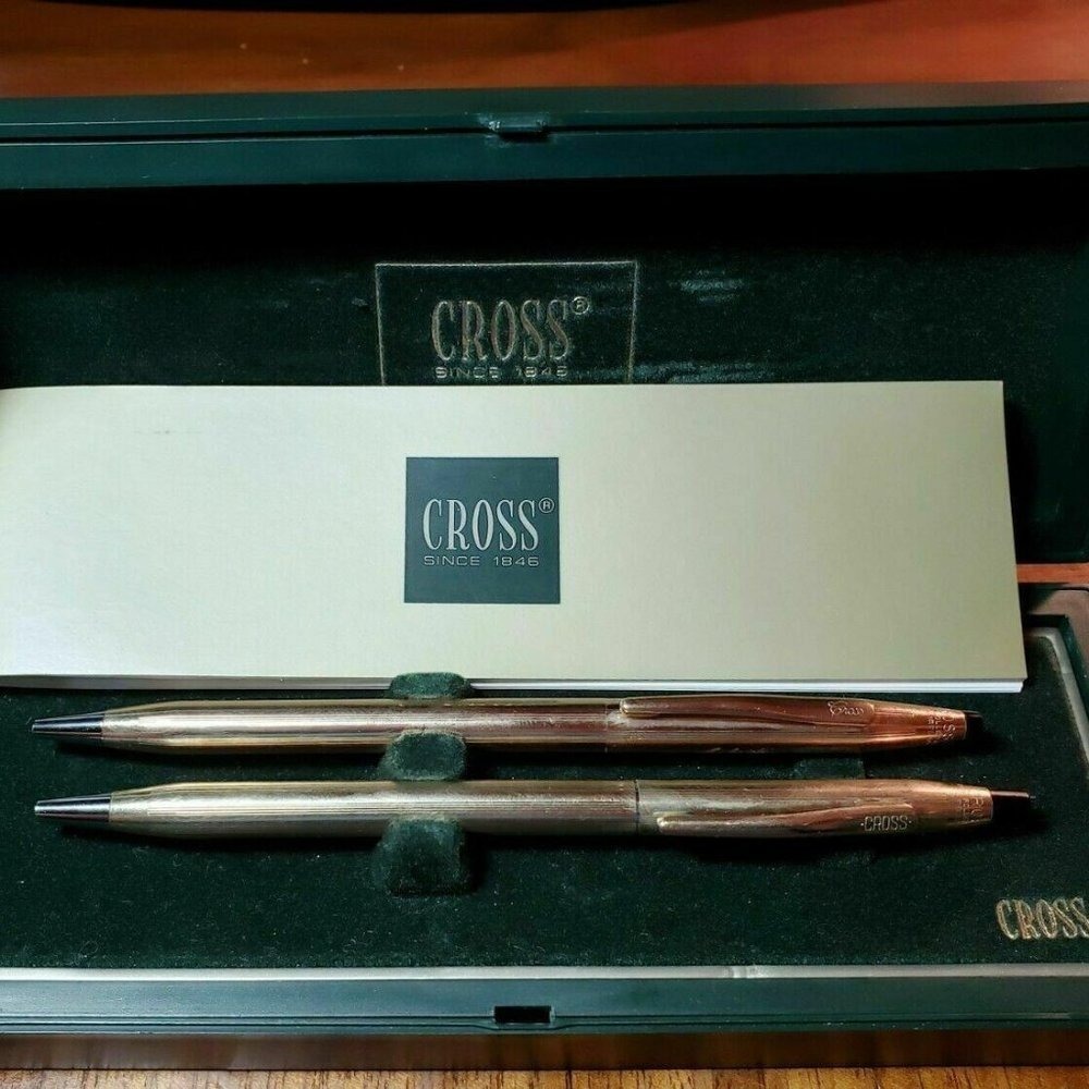 2 Rolled Gold Cross Pens 1 is 10K / 1 is 1/20 14K